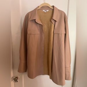 BB Dakota | Faux leather button down